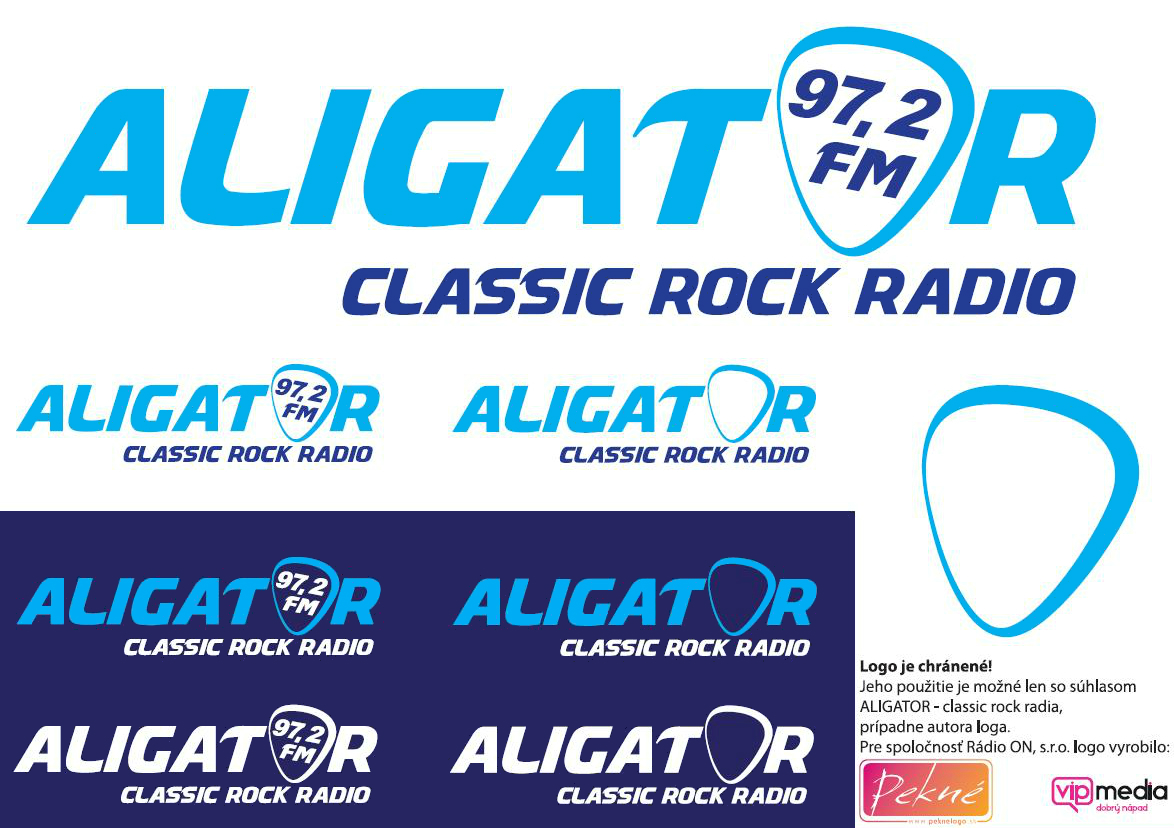 Rádio ALIGATOR - variácie loga