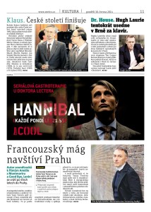 ČR Stopy krvi v dnešnom vydaní denníka METRO - strana 11