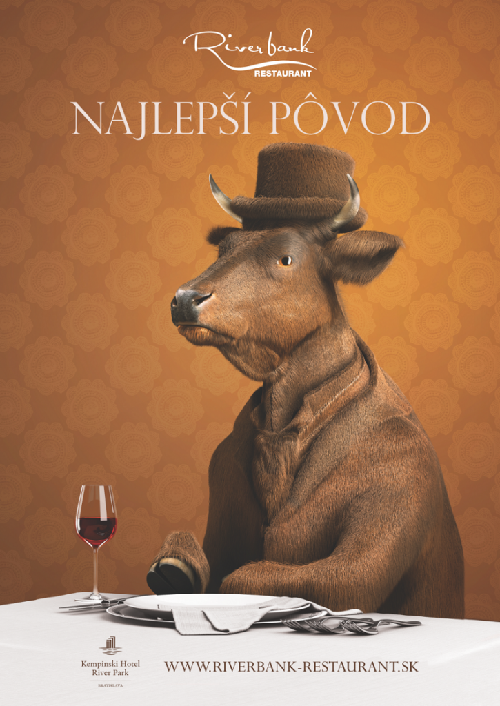kampaň Najlepší pôvod potravín - RiverBank Restaurant od agentúry JANDL-hovadzie