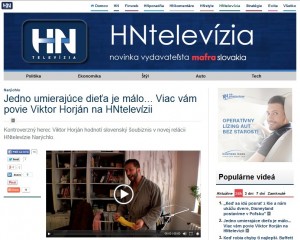 V relácii Narýchlo Viktora Horjána v televízii HN sú použité vizuálne prvky konkurenčnej TV Barrandov - 5
