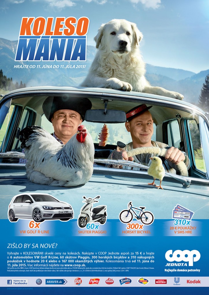 Kolesománia COOP Jednoty od agentúry JANDL - plagat