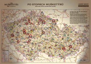 TV Prima v spolupráci s Lidovými novinami vydala špeciálnu mapu k seriálu Traja mušketieri - obr.2