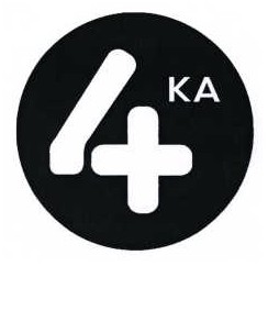 logo 4KA - v čiernom prevedení