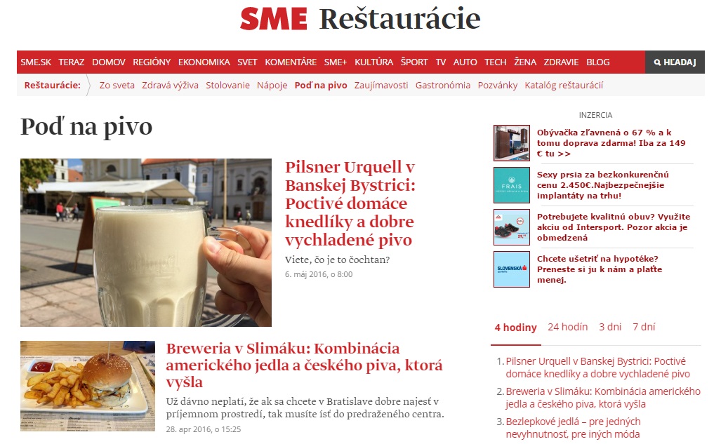 prtsc 12.5.2016 - SME Restauracie - Poď na pivo
