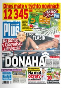 titulka Plus Jeden Den 30.7.2016 - vo vnutri zreb Tipos Stastne cisla