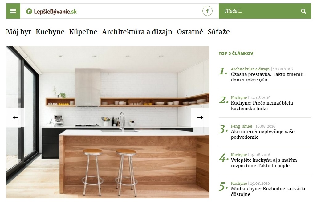 News and Media Holding redizajnoval portál LepšieBývanie.sk