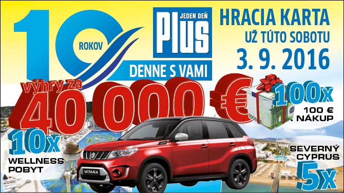 banner Plus Jeden Den - 10 rokov