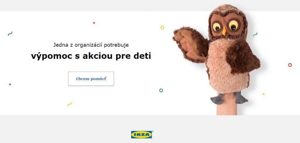 kampan Spolu s vami - IKEA - Triad - vizual bannera na microsite