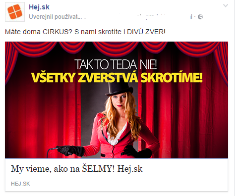 Máte doma CIRKUS S nami skrotíte i DIVÚ ZVER! - Hej.sk - FB Content