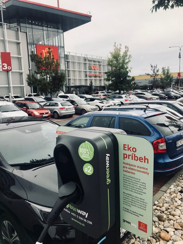 Elektromobil si môžete nabiť v bratislavskom Avione zadarmo
