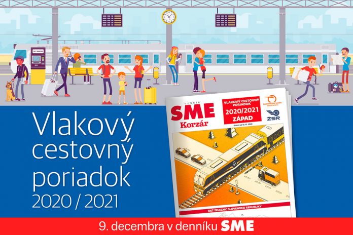 Nový cestovný poriadok ŽSR bude vložený v denníku SME
