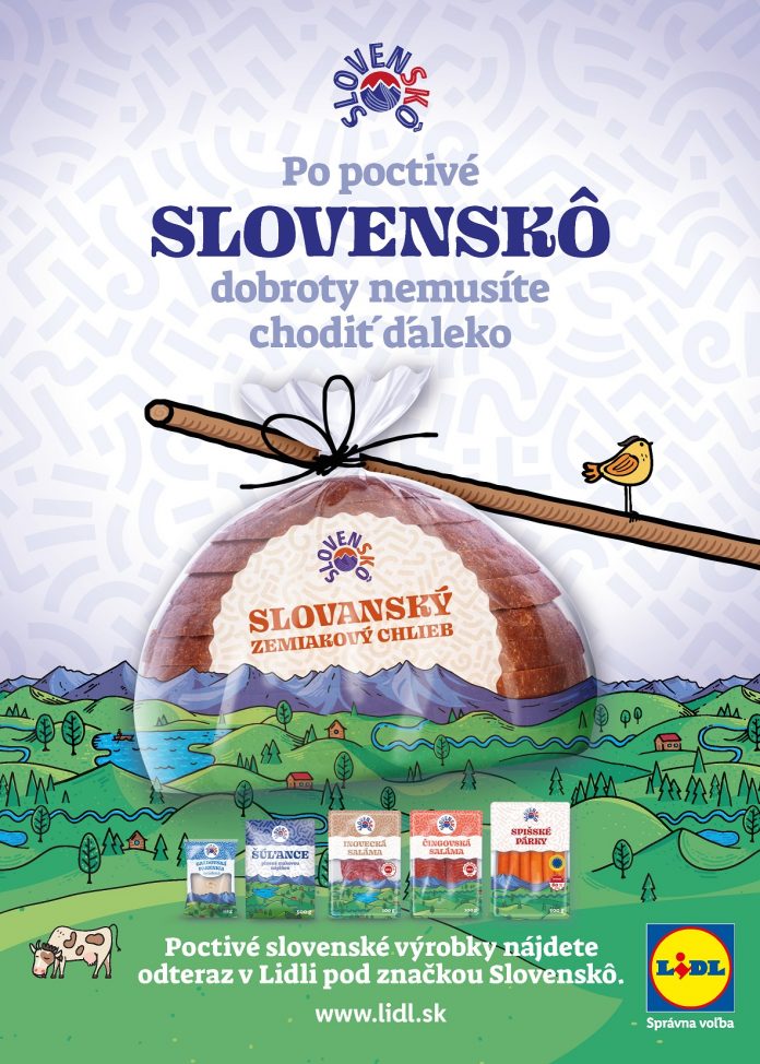 Lidl prichádza s novou privátnou značkou Slovenskô. Výrobky budú výlučne od slovenských dodávateľov