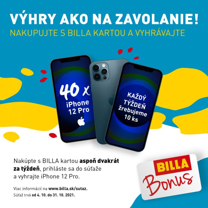 Reťazec BILLA spúšťa novú spotrebiteľskú súťaž o 40 iPhonov