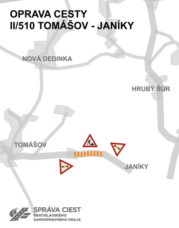 Župa rekonštruuje cestu z Tomášova po hranicu Bratislavského kraja