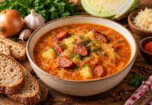 RECEPT: Kapustová polievka s klobásou zahreje počas chladných dní. Jednoduchá klasika chutí najlepšie s čerstvým chlebom