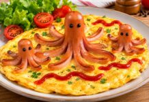 RECEPT: Chobotničky z párkov na vaječnej omelete: Veselé raňajky, ktoré potešia nielen deti